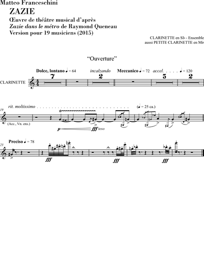 [Ensemble] Clarinet in Bb & Clarinet in Eb