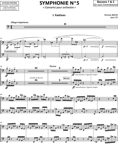 Bassoon 1 & Bassoon 2/Contrabassoon