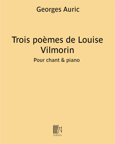 Trois poèmes de Louise Vilmorin