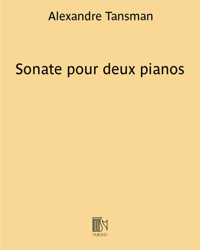 Sonate pour deux pianos