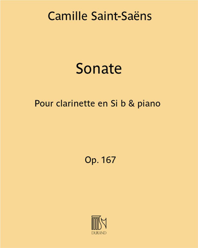 Clarinet Sonata in Eb major, op. 167