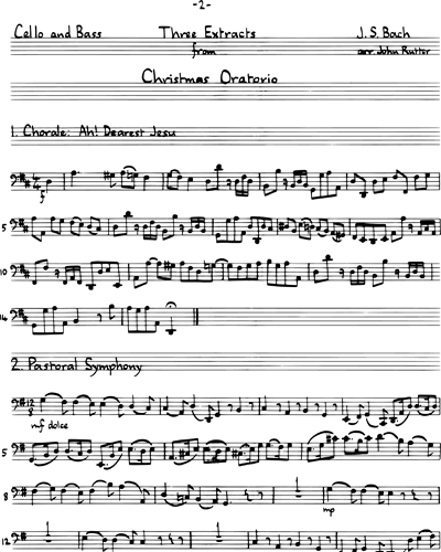 3 Extracts from 'Christmas Oratorio'