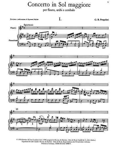 Flute Concerto In G Major