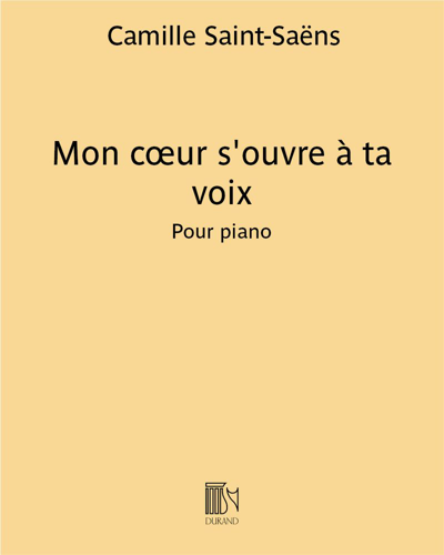 Mon cœur s'ouvre à ta voix (from 'Samson et Dalila')