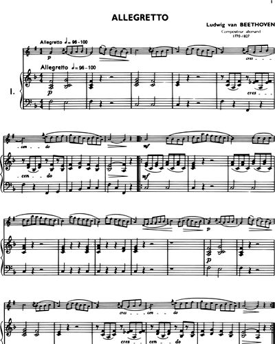 La Clarinette Classique, Vol. B: Allegretto