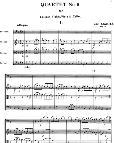 Quartett F-dur op. 19 Nr. 6