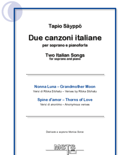 Two Italian Songs for soprano and piano