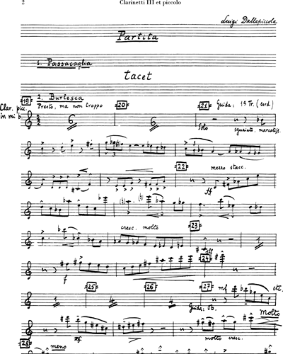 Clarinet 3/Piccolo Clarinet