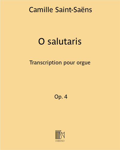 O salutaris (from 'Messe solennelle, op. 4')
