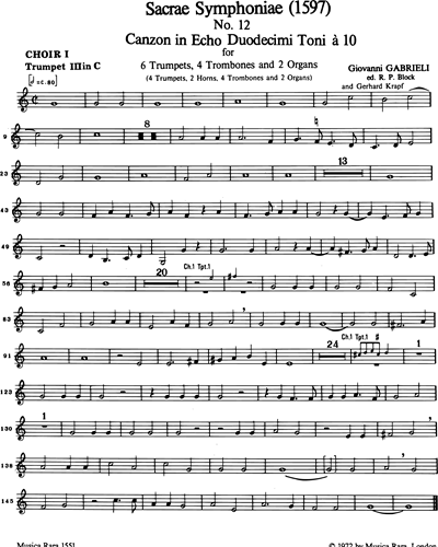[Choir 1] Trumpet 3 in C