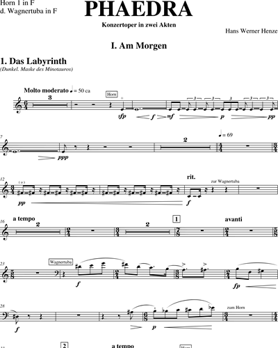 Horn 1 (Alternative)/Wagner Tuba in F