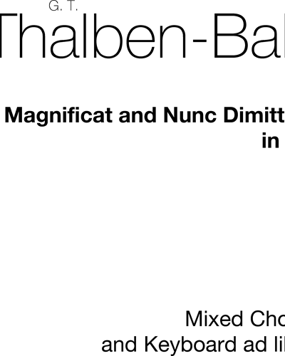 Magnificat & Nunc Dimittis (in C)