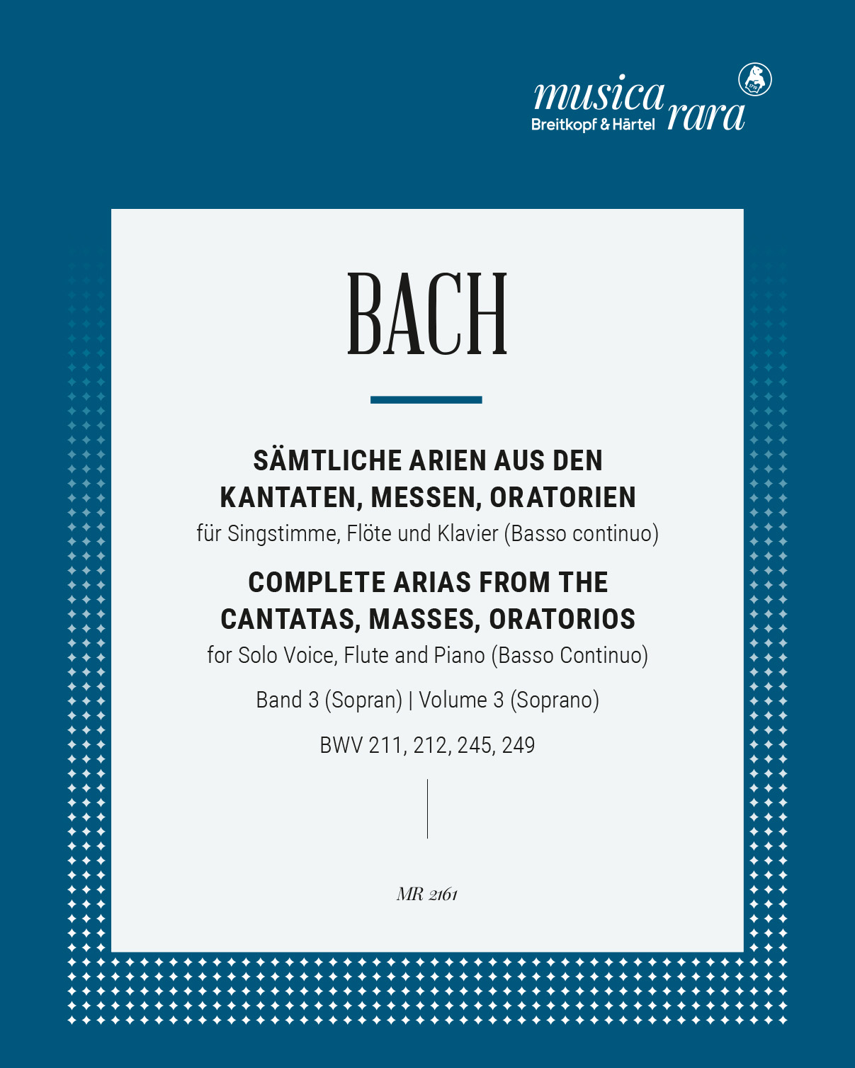 Sämtliche Arien - Bd. 2 (BWV 204, 209, 210) 