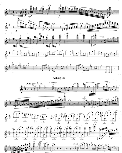 Cadences pour le "Concerto en Sol" de Mozart