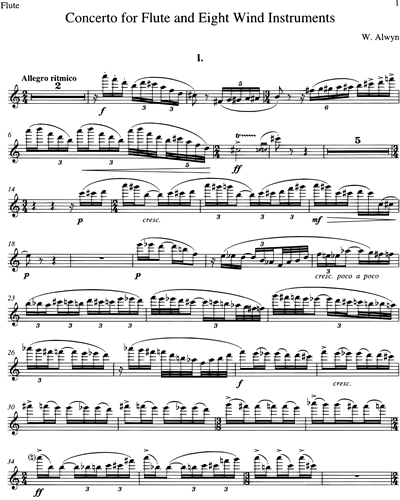 Concerto for flute and eight wind instruments
