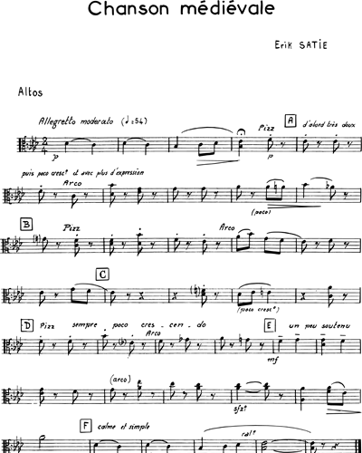 Chanson médiévale (extrait de "5 mélodies" Op. 19)
