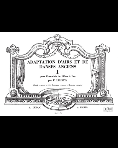 Adaptation d'airs et de danses anciens, Vol. 1