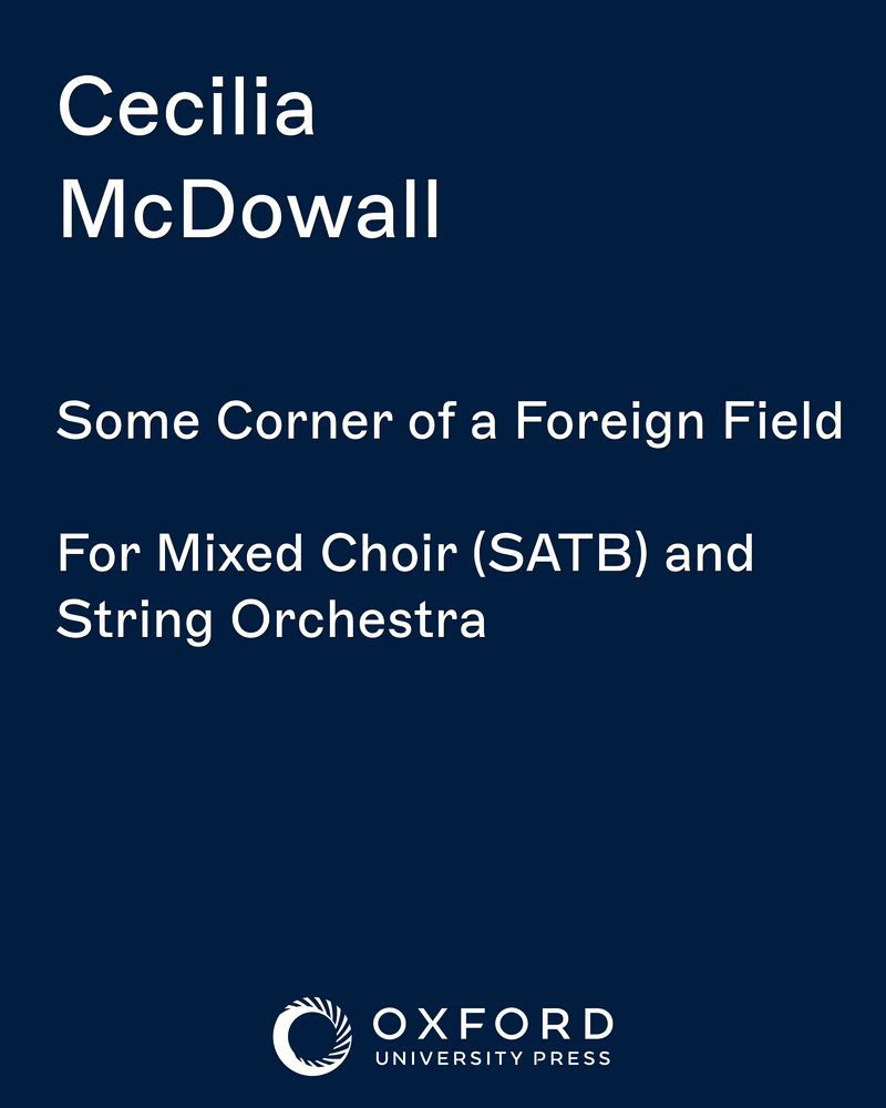 Some Corner of a Foreign Field Sheet Music by Cecilia McDowall | nkoda