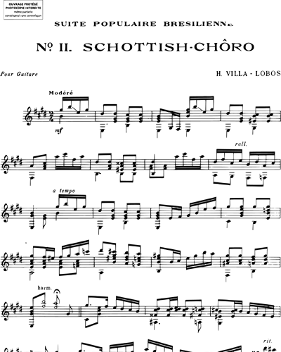 Schottisch-Chôro (extrait n. 2 de la "Suite populaire Brésilienne")