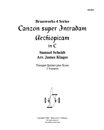 Canzon super Intradum Aechiopicam