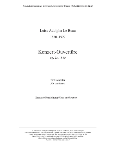 Concert Overture, op. 23