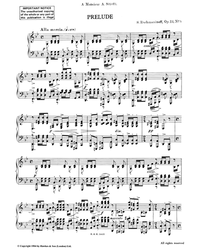 Prelude in G minor, op. 23 No. 5