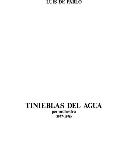 Tinieblas del agua