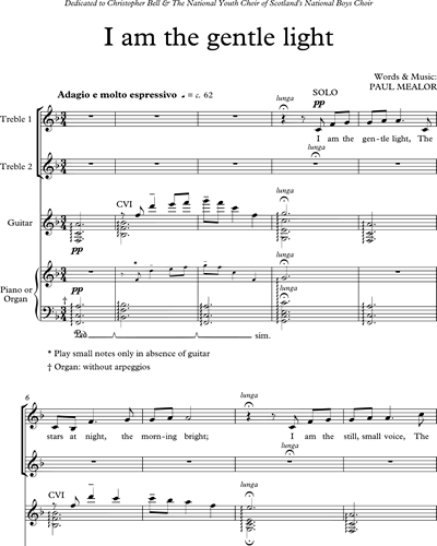 Treble Chorus 1 & Treble Chorus 2 & Piano/Organ (Alternative)