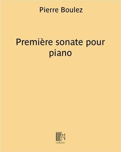 Première sonate pour piano