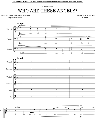 Full Score/Vocal Score