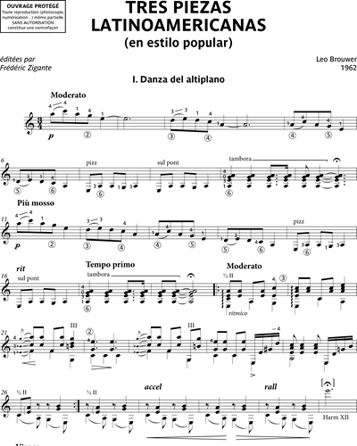 Nº 3 Tango. - Piazzolla - Brouwer by Tres Piezas Latinoamericanas