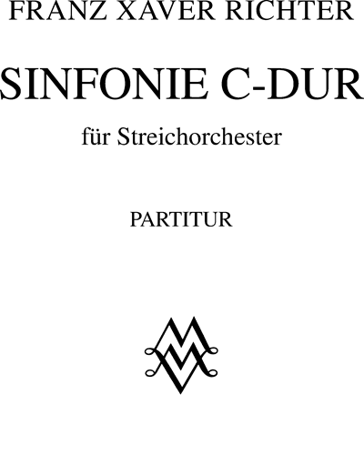 Sinfonie C-dur für Streichorchester