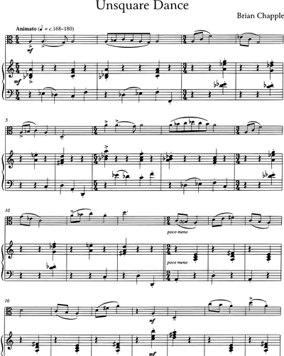 Composer Series No. 7 For Viola and Piano