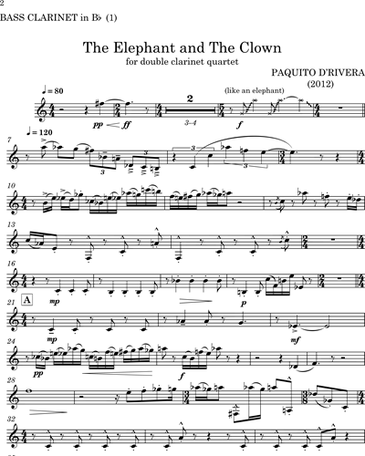 [Quartet 1] Bass Clarinet