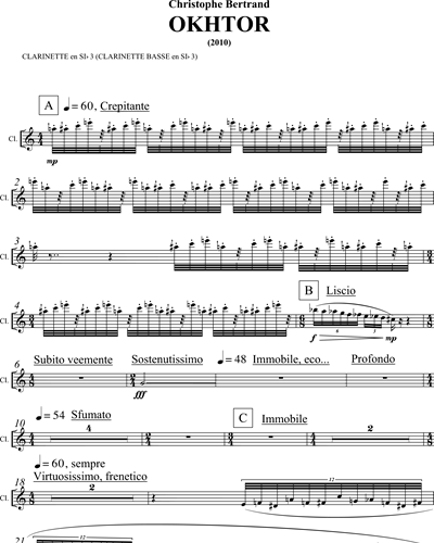 Clarinet in Bb 3/Bass Clarinet