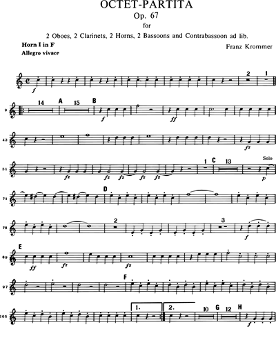 Oktett-Partita in B-dur op. 67