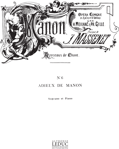 Adieux de Manon No. 6 (De l'Opera "Manon")