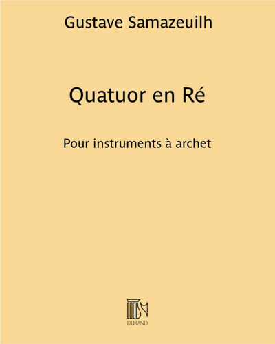 Quatuor en Ré pour instruments à archet