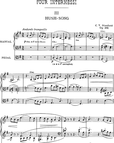 Hush-Song (No. 3 from "Four Intermezzi"), Op. 189