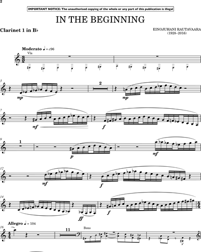 Clarinet 1 in Bb