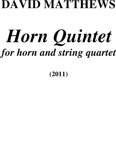 Horn Quintet