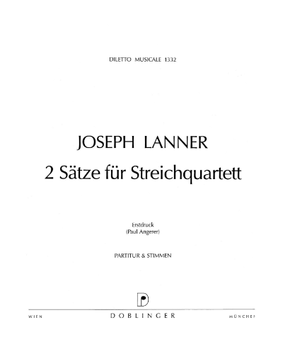 Two Movements for String Quartet