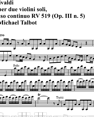 Concerto RV 519 Op. 3 n. 5