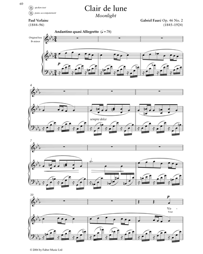Clair de lune, op. 46 No. 2