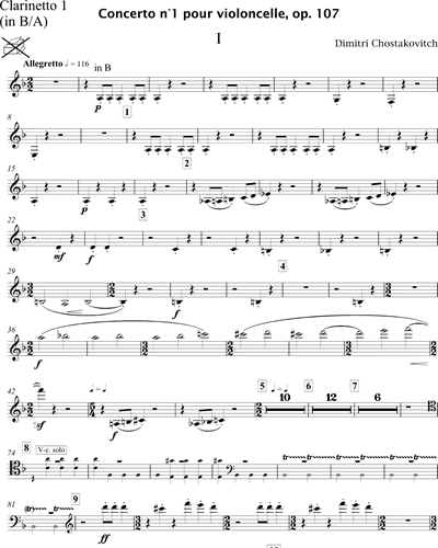 Cello Concerto No. 1, op. 107