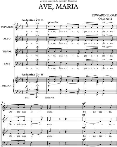 Ave, Maria, Op. 2 No. 2