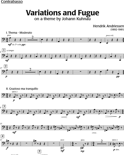 Variations and Fugue on a Theme by Johann Kuhnau