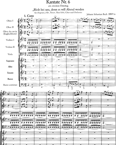 Kantate BWV 6 „Bleib bei uns, denn es will Abend werden“