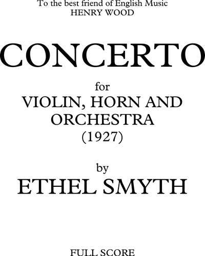 Concerto for Violin and Horn