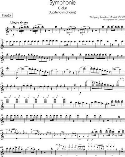 Symphonie [Nr. 41] C-dur KV 551